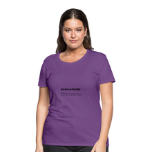 Nematode (definition) - Women’s Premium T-Shirt - purple