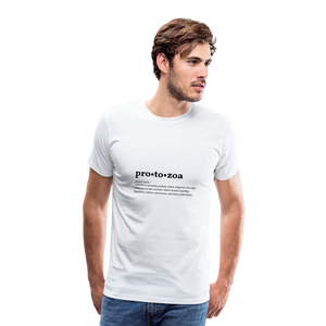Protozoa (definition) - Men’s Premium T-Shirt - white