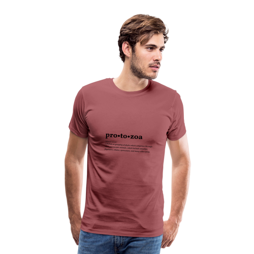 Protozoa (definition) - Men’s Premium T-Shirt - washed burgundy