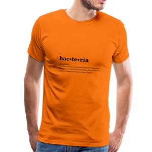Bacteria (definition) - Men’s Premium T-Shirt - orange