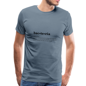 Bacteria (definition) - Men’s Premium T-Shirt - steel blue