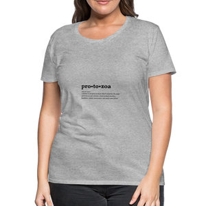 Protozoa (definition) - Women’s Premium T-Shirt - heather grey