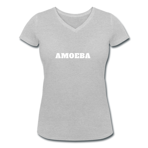 Amoeba - Women's Organic V-Neck T-Shirt by Stanley & Stella - heather grey