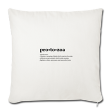 Protozoa (definition) - Sofa pillowcase 17,3'' x 17,3'' (45 x 45 cm) - natural white
