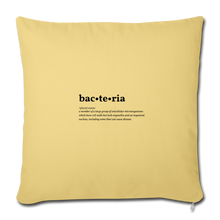 Bacteria (definition) - Sofa pillowcase 17,3'' x 17,3'' (45 x 45 cm) - washed yellow