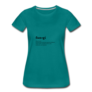 Fungi (definition) - Women’s Premium T-Shirt - diva blue