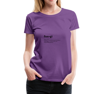 Fungi (definition) - Women’s Premium T-Shirt - purple