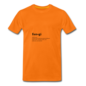 Fungi (definition) - Men’s Premium T-Shirt - orange