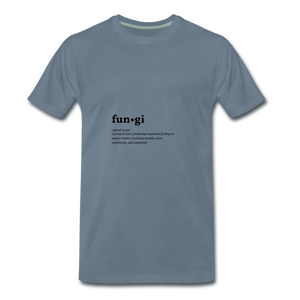 Fungi (definition) - Men’s Premium T-Shirt - steel blue