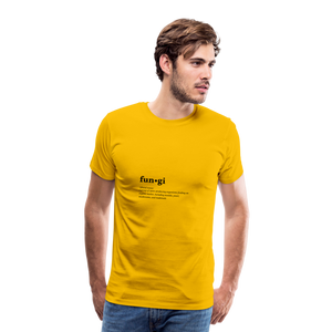 Fungi (definition) - Men’s Premium T-Shirt - sun yellow