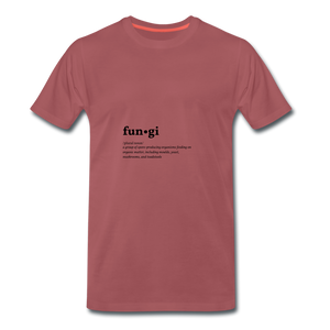 Fungi (definition) - Men’s Premium T-Shirt - washed burgundy