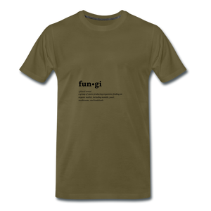Fungi (definition) - Men’s Premium T-Shirt - khaki