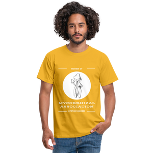 Member of Mycorrhizal Association - Men's T-Shirt - yellow