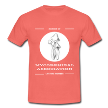 Member of Mycorrhizal Association - Men's T-Shirt - coral