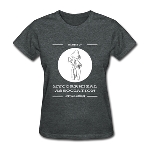 Member of Mycorrhizal Association - Women’s T-Shirt - dark heather grey