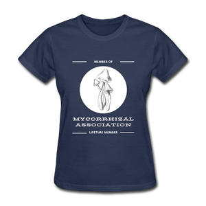 Member of Mycorrhizal Association - Women’s T-Shirt - navy