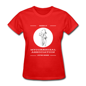 Member of Mycorrhizal Association - Women’s T-Shirt - red