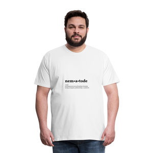 Nematode (definition) - Men’s Premium T-Shirt - white