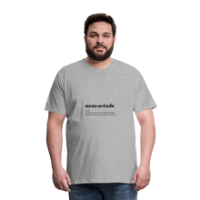 Nematode (definition) - Men’s Premium T-Shirt - heather grey