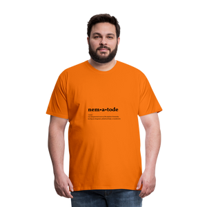 Nematode (definition) - Men’s Premium T-Shirt - orange