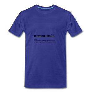 Nematode (definition) - Men’s Premium T-Shirt - royal blue