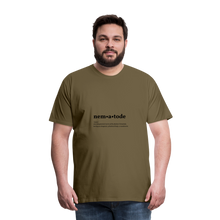 Nematode (definition) - Men’s Premium T-Shirt - khaki