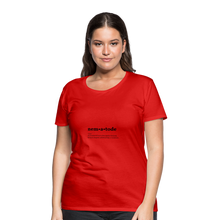 Nematode (definition) - Women’s Premium T-Shirt - red