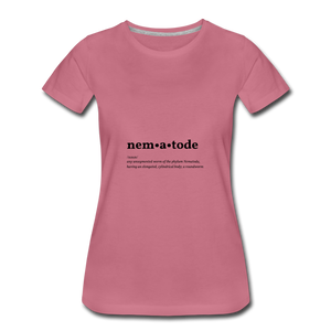 Nematode (definition) - Women’s Premium T-Shirt - mauve