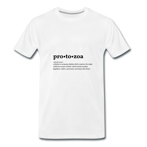 Protozoa (definition) - Men’s Premium T-Shirt - white