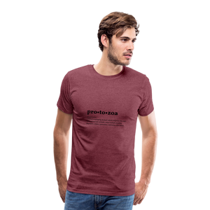Protozoa (definition) - Men’s Premium T-Shirt - heather burgundy
