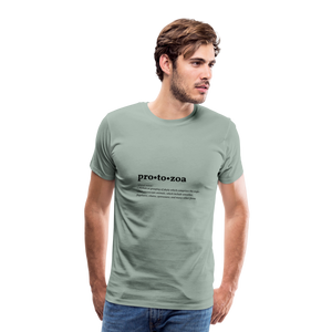 Protozoa (definition) - Men’s Premium T-Shirt - steel green
