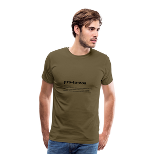 Protozoa (definition) - Men’s Premium T-Shirt - khaki