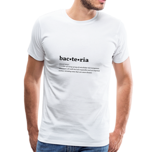 Bacteria (definition) - Men’s Premium T-Shirt - white