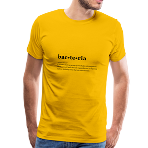 Bacteria (definition) - Men’s Premium T-Shirt - sun yellow
