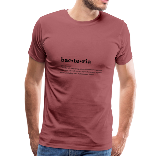 Bacteria (definition) - Men’s Premium T-Shirt - washed burgundy