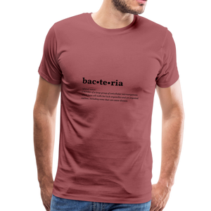 Bacteria (definition) - Men’s Premium T-Shirt - washed burgundy