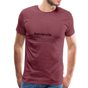 Bacteria (definition) - Men’s Premium T-Shirt - heather burgundy