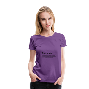 Bacteria (definition) - Women’s Premium T-Shirt - purple
