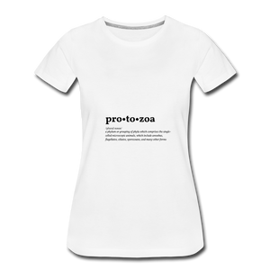 Protozoa (definition) - Women’s Premium T-Shirt - white