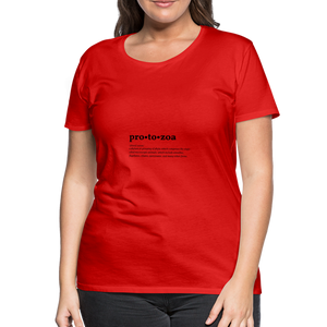Protozoa (definition) - Women’s Premium T-Shirt - red