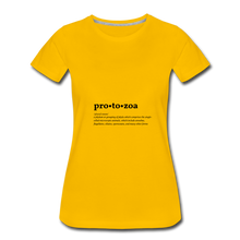 Protozoa (definition) - Women’s Premium T-Shirt - sun yellow