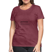 Protozoa (definition) - Women’s Premium T-Shirt - heather burgundy