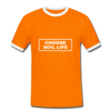 Choose Soil Life - Men's Ringer Shirt - orange/white