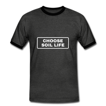 Choose Soil Life - Men's Ringer Shirt - charcoal/black