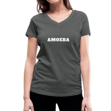 Amoeba - Women's Organic V-Neck T-Shirt by Stanley & Stella - charcoal