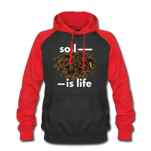 Soil is Life - Unisex Baseball Hoodie - black/red