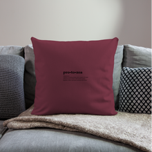 Protozoa (definition) - Sofa pillowcase 17,3'' x 17,3'' (45 x 45 cm) - burgundy
