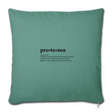 Protozoa (definition) - Sofa pillowcase 17,3'' x 17,3'' (45 x 45 cm) - cypress green