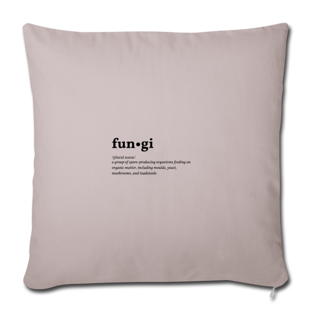 Fungi (definition) - Sofa pillowcase 17,3'' x 17,3'' (45 x 45 cm) - light taupe