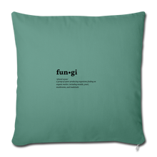 Fungi (definition) - Sofa pillowcase 17,3'' x 17,3'' (45 x 45 cm) - cypress green